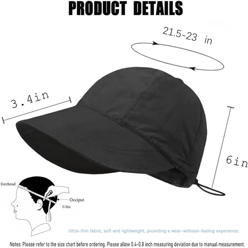 huablo ] UPF 50+ Womens Sun Hat Wide Brim Sun Hat UV Protection Hiking Fishing Hats 12P-ZYMao - Image 5